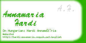 annamaria hardi business card